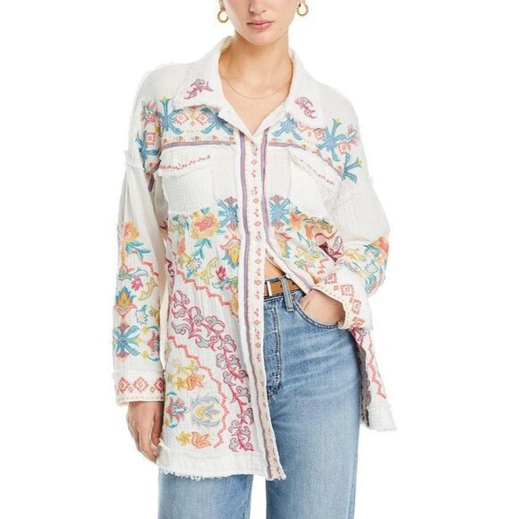 NWT JOHNNY WAS Women's Toyah‎ Blouse Size XS - Picture 1 of 6